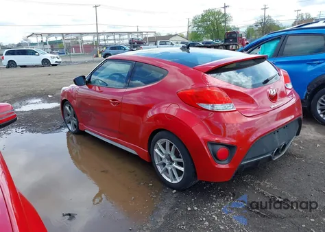 2013 Hyundai Veloster Turbo W/Black z USA, uszkodzony, nr VIN KMHTC6AE3DU126784
